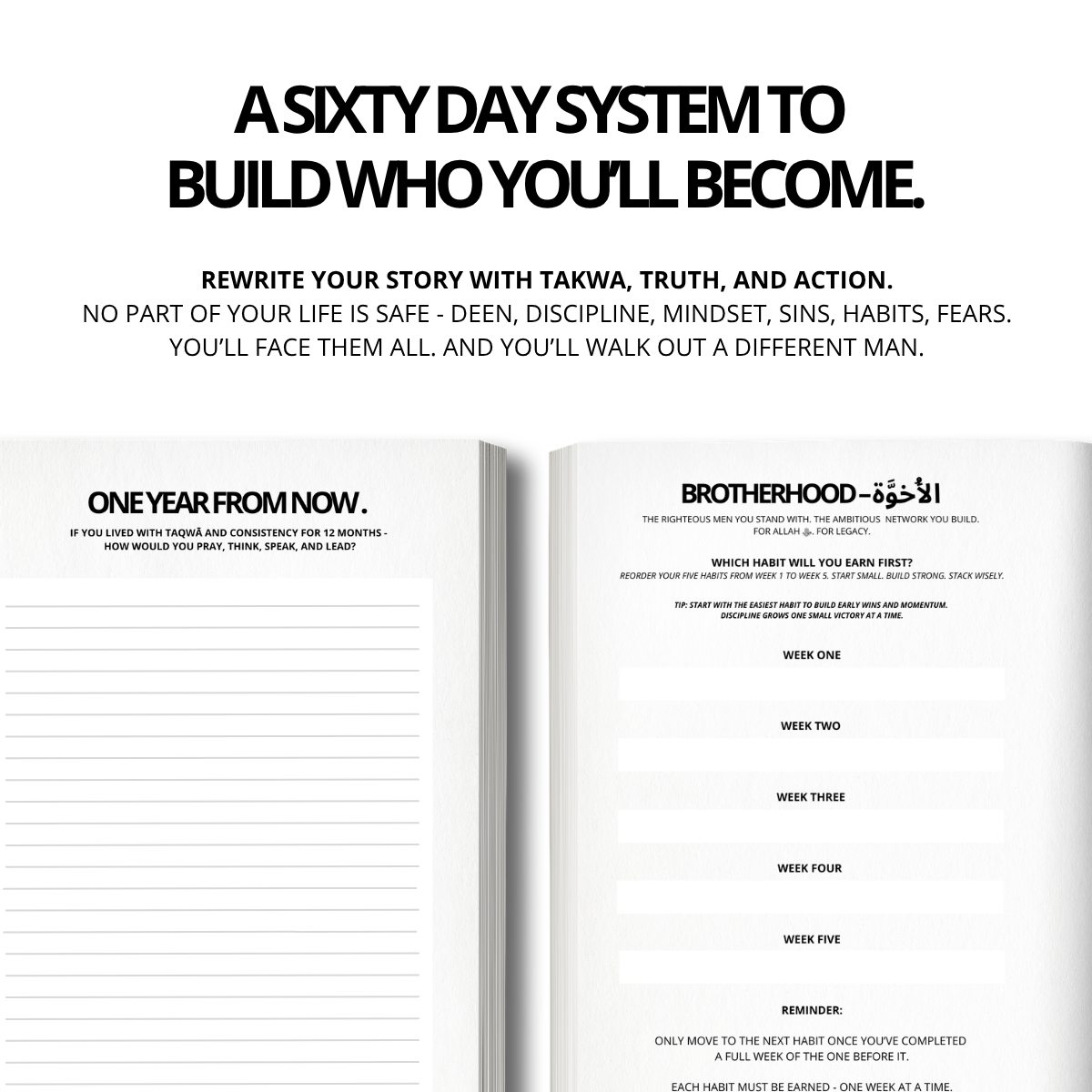 The One Percent Muslim | 60 Day Discipline System